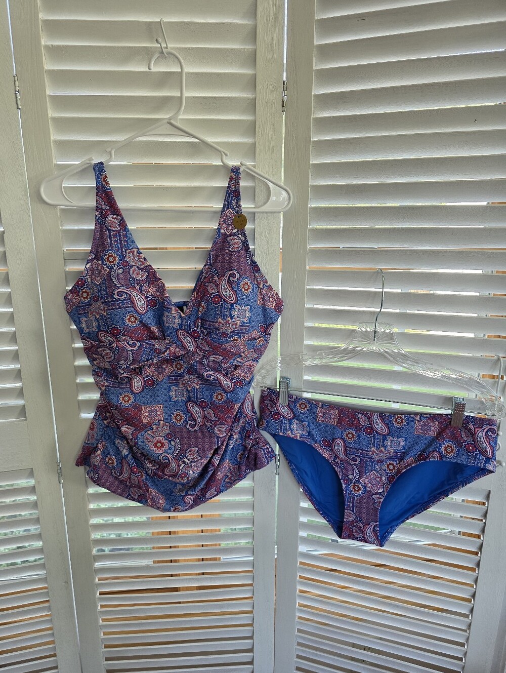 NIP TUCK Two Piece Tankini Swimsuit Size 12